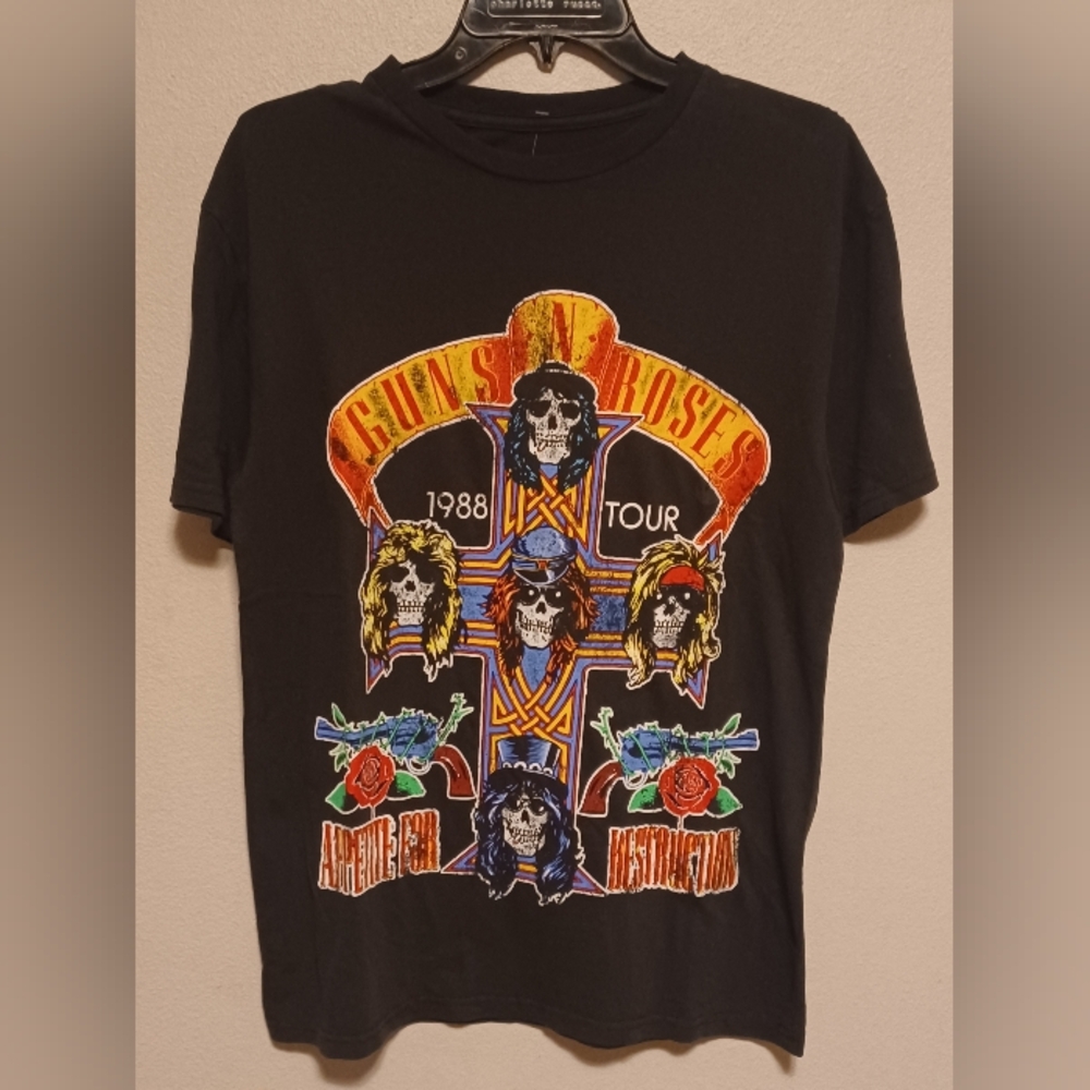 Guns N' Roses Appetite for Destruction 1988 Tour T-Shirt Size Small Unisex NWT